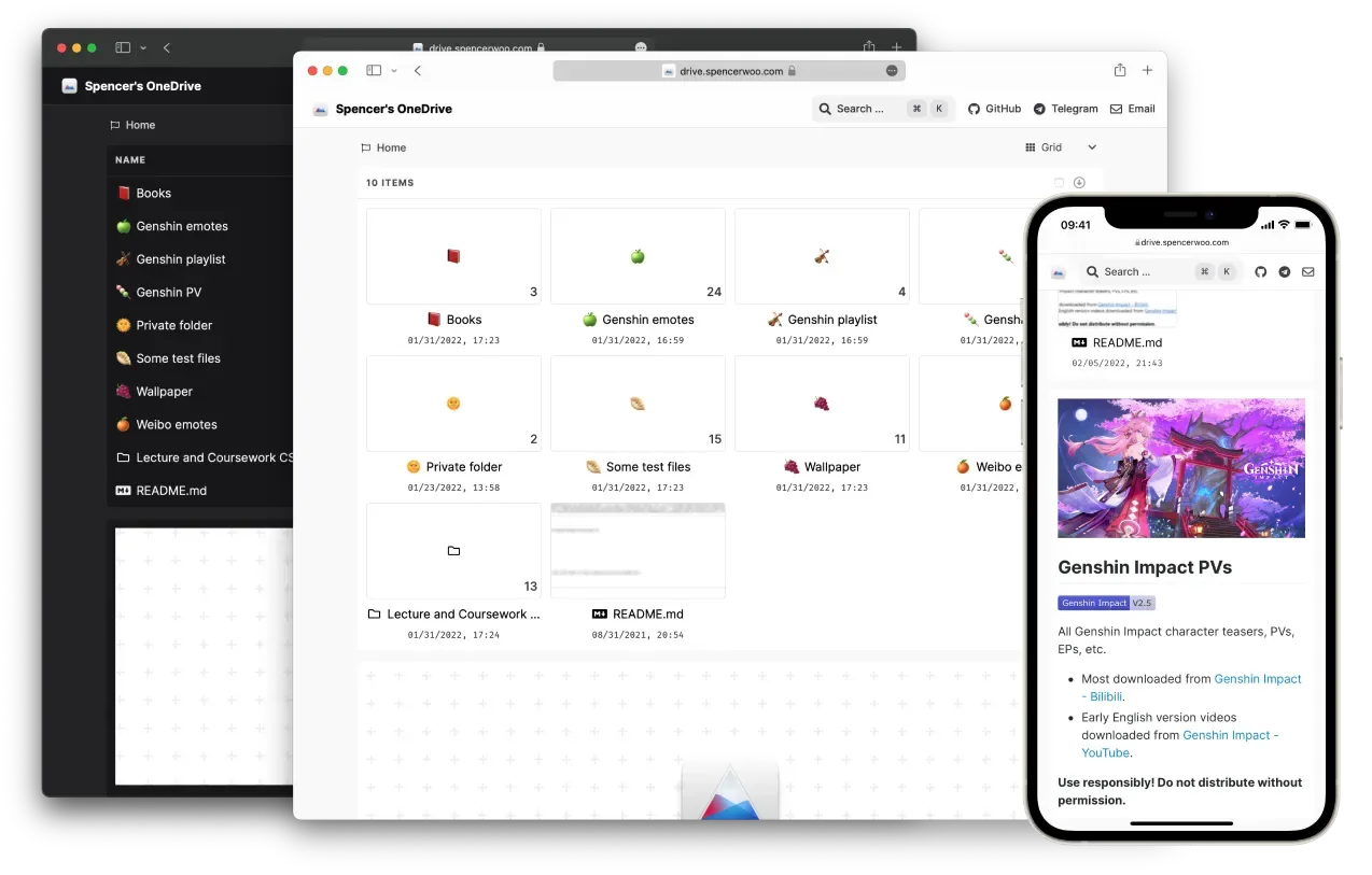 项目介绍：onedrive-cf-index-ng - 让你的OneDrive更强大